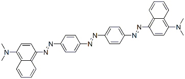 4,4'-[Azobis(p-phenyleneazo)]bis(N,N-dimethyl-1-naphthalenamine) 结构式