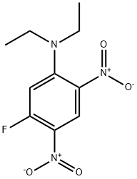N,N-二乙基-2,4-二硝基-5-氟苯胺 结构式