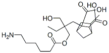 2-[2-[[(6-amino-1-oxohexyl)oxy]methyl]-2-(hydroxymethyl)butyl] hydrogen 5-methylbicyclo[2.2.1]heptane-2,3-dicarboxylate 结构式