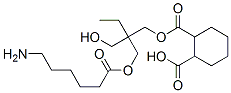 [2-[[(6-amino-1-oxohexyl)oxy]methyl]-2-(hydroxymethyl)butyl] hydrogen cyclohexane-1,2-dicarboxylate  结构式