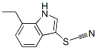 Thiocyanic acid, 7-ethyl-1H-indol-3-yl ester (9CI) 结构式