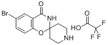 6-溴-4-氧-3,4-二氢螺环[(2H)-苯并(E)[1,3!恶嗪-2,4'-哌啶三氟- 结构式