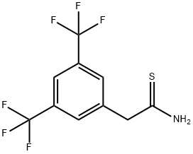 2-[3,5-双(三氟甲基)苯基]硫代乙酰胺 结构式