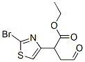 4-Thiazoleaceticacid,2-bromo--alpha--(2-oxoethyl)-,ethylester(9CI) 结构式