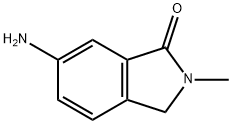 6-氨基-2-甲基异吲哚啉-1-酮 结构式