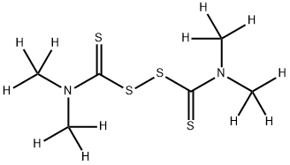 福美双-D12/二硫化四甲基秋兰姆-D12 结构式