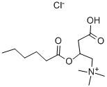 DL-CAPROYLCARNITINE CHLORIDE 结构式