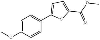 5-(4-甲氧基苯基)噻吩-2-羧酸甲酯 结构式
