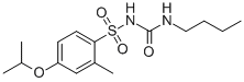 N-((Butylamino)carbonyl)-2-methyl-4-(1-methylethoxy)benzenesulfonamide 结构式