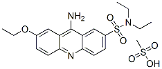 9-amino-7-ethoxy-N,N-diethyl-acridine-2-sulfonamide, methanesulfonic a cid 结构式