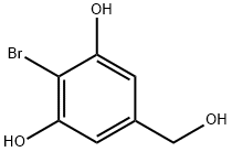 2-溴-5-(羟甲基)苯-1,3-二醇 结构式