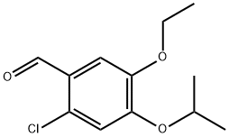 2-氯-5-乙氧基-4-异丙氧基苯甲醛 结构式