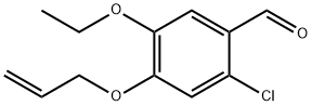 4-(烯丙氧基)-2-氯-5-乙氧基苯甲醛 结构式