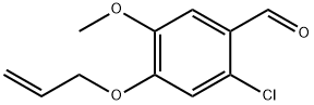 4-(烯丙氧基)-2-氯-5-甲氧基苯甲醛 结构式