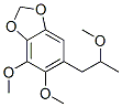 1,3-Benzodioxole, 4,5-dimethoxy-6-(2-methoxypropyl)- 结构式