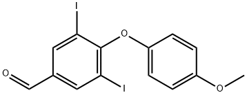 3,5-Diiodo-4-(p-Methoxyphenoxy)-benzaldehyde 结构式