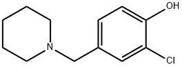 Phenol, 2-chloro-4-(1-piperidinylmethyl)- 结构式