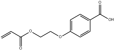 4-(2-丙烯醛基氧基乙基-1-氧基)-苯甲酸 结构式