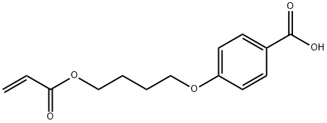 4-(4-(丙烯酰氧基)丁氧基)苯甲酸 结构式