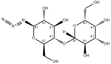 1-叠氮-1-脱氧-Β-D-吡喃乳糖苷 结构式
