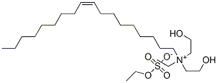 ethylbis(2-hydroxyethyl)oleylammonium ethyl sulphate 结构式