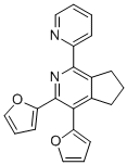 3,4-DI(FURAN-2-YL)-1-(PYRIDIN-2-YL)-6,7-DIHYDRO-5H-CYCLOPENTA[C]PYRIDINE 结构式