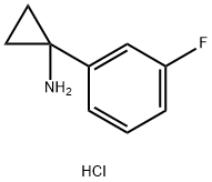 1-(3-氟苯基)-环丙胺盐酸盐 结构式