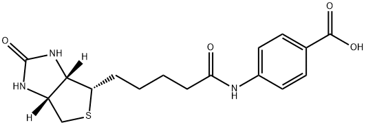 N-(+)-生物素基-4-氨基苯甲酸 结构式