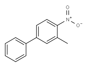 4-甲基-3-硝基联苯 结构式