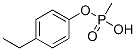 Phosphonic acid, methyl-, mono(4-ethylphenyl) ester (9CI) 结构式