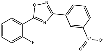 5-(2-FLUOROPHENYL)-3-(3-NITROPHENYL)-1,2,4-OXADIAZOLE 结构式