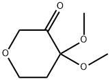 2H-PYRAN-3(4H)-ONE,DIHYDRO-4,4-DIMETHOXY-(9CI) 结构式