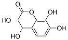 2H-1-Benzopyran-2-one, 3,4-dihydro-3,4,7,8-tetrahydroxy- (9CI) 结构式