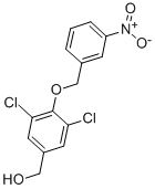 3,5-DICHLORO-4-[(3-NITROPHENYL)METHOXY]-BENZENEMETHANOL 结构式