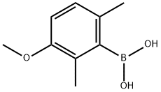 2,6-二甲基-3-甲氧基苯硼酸 结构式