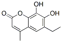 2H-1-Benzopyran-2-one, 6-ethyl-7,8-dihydroxy-4-methyl- (9CI) 结构式