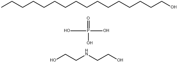 鲸蜡醇磷酸酯DEA盐 结构式
