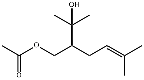 1,3-Butanediol, 3-methyl-2-(3-methyl-2-buten-1-yl)-, 1-acetate 结构式