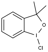 1-氯-1,3-二氢-3,3-二甲基-1,2-苯碘酰E 结构式