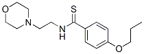 N-(2-Morpholinoethyl)-p-propoxybenzothioamide 结构式