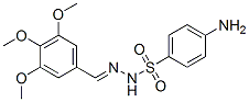 4-amino-N-[(3,4,5-trimethoxyphenyl)methylideneamino]benzenesulfonamide 结构式