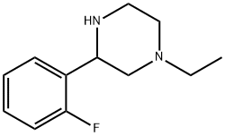 Piperazine, 1-ethyl-3-(2-fluorophenyl)- (9CI) 结构式