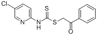 2-Oxo-2-phenylethyl (5-chloro-2-pyridinyl)carbamodithioate 结构式