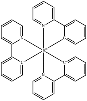 三(2-苯基吡啶)铱(III) 结构式