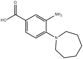 3-氨基-4-(氮杂环庚烷-1-基)苯甲酸 结构式