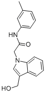 2-(3-HYDROXYMETHYL-INDOL-1-YL)-N-M-TOLYL-ACETAMIDE 结构式