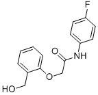 N-(4-fluorophenyl)-2-[2-(hydroxymethyl)phenoxy]acetamide 结构式