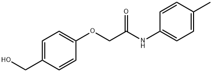 2-[4-(hydroxymethyl)phenoxy]-N-(4-methylphenyl)acetamide 结构式