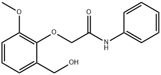 2-[2-(hydroxymethyl)-6-methoxyphenoxy]-N-phenylacetamide 结构式