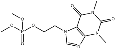 7-(2-dimethoxyphosphoryloxyethyl)-1,3-dimethyl-purine-2,6-dione 结构式